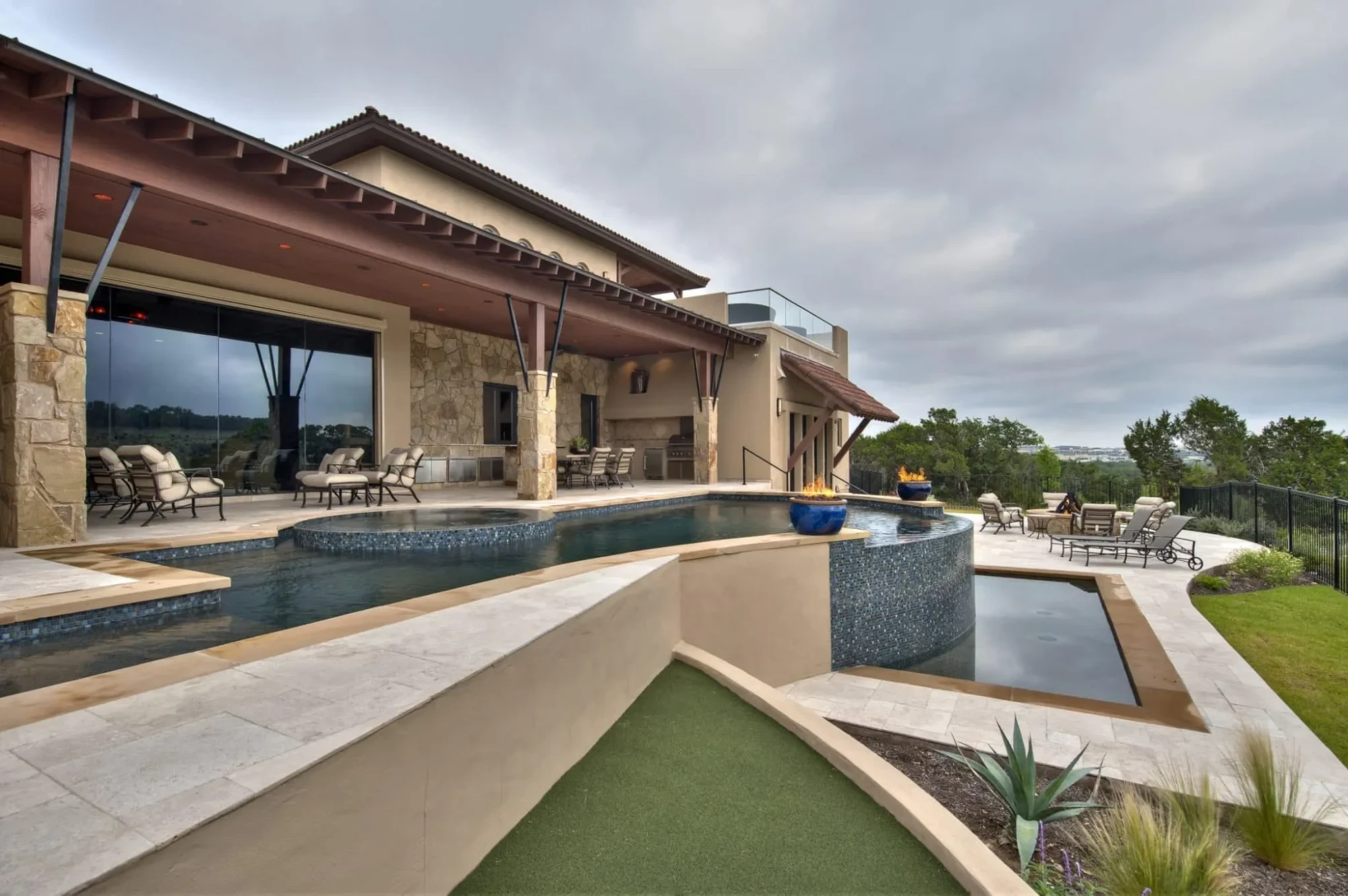 Golf Course Home Spanish Oaks - custom home by Jenkins Design Build Austin TX