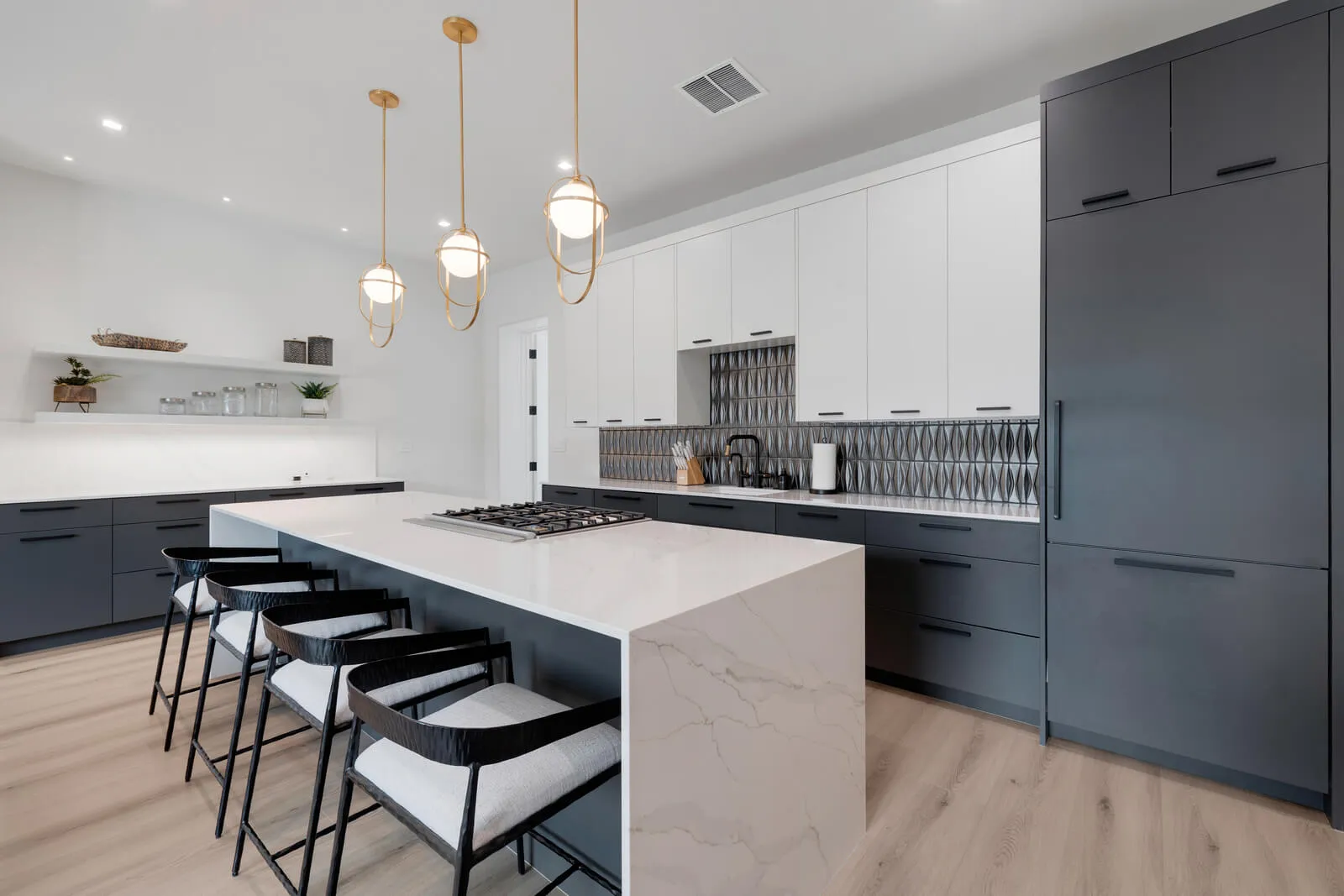 Guest casita kitchenette and living area