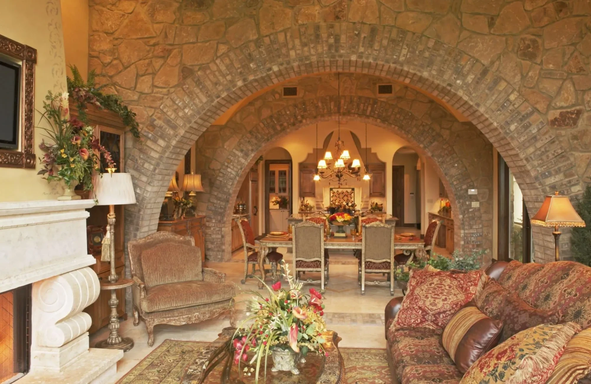 Tuscan Showcase Home - custom home by Jenkins Design Build Austin TX