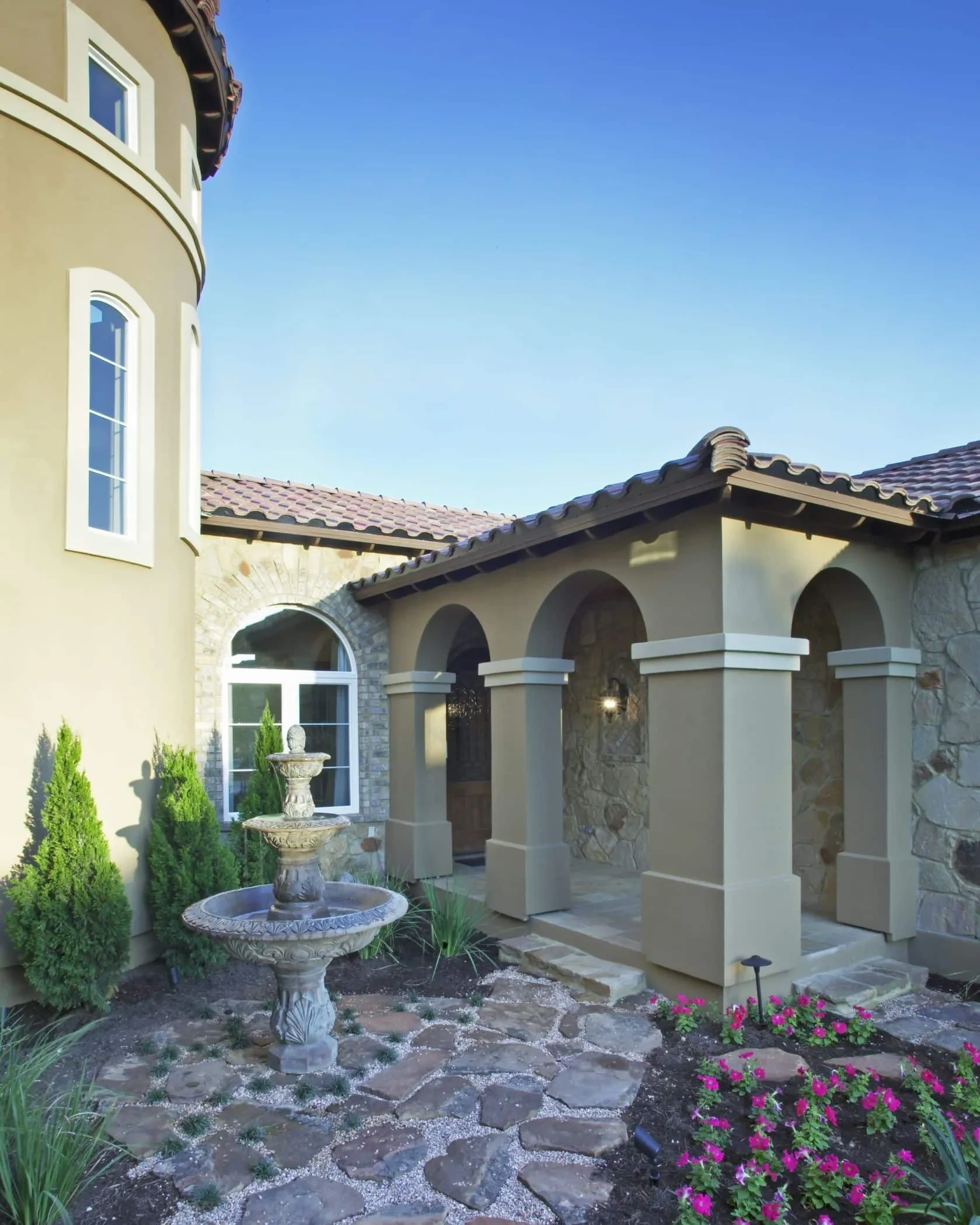 Tuscan Showcase Home - custom home by Jenkins Design Build Austin TX