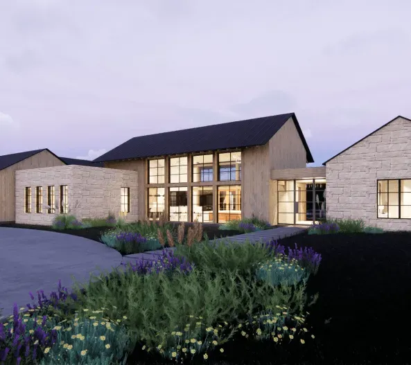 Custom home at Travis Club Austin designed by luxury home builder Jenkins Design Build