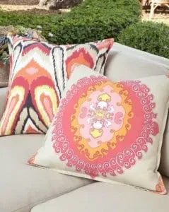 Outdoor living pillow