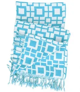 turquoise throw