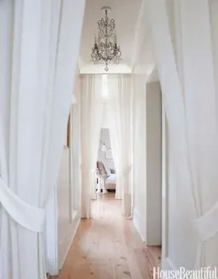 decorating with white hall