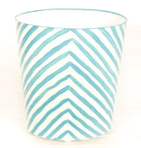 zebra waste basket