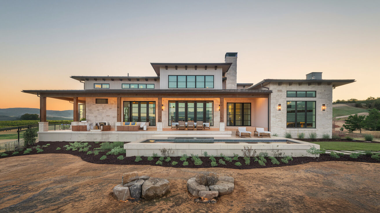 The Pearwood Ridge | 4-Bed Hill Country House Plan with Media and Game Room  |, image size:1312x736