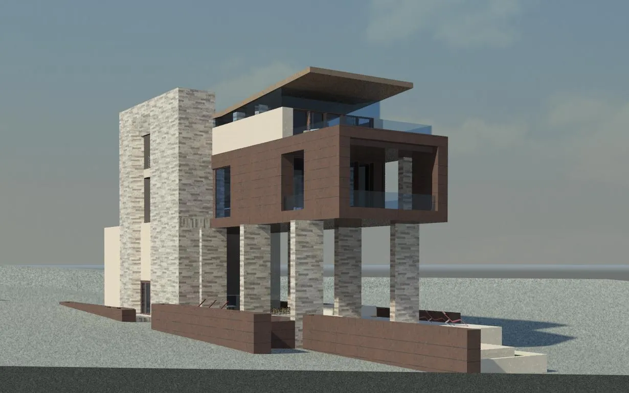 Modern Home in the Floodplain - custom home by Jenkins Design Build Austin TX